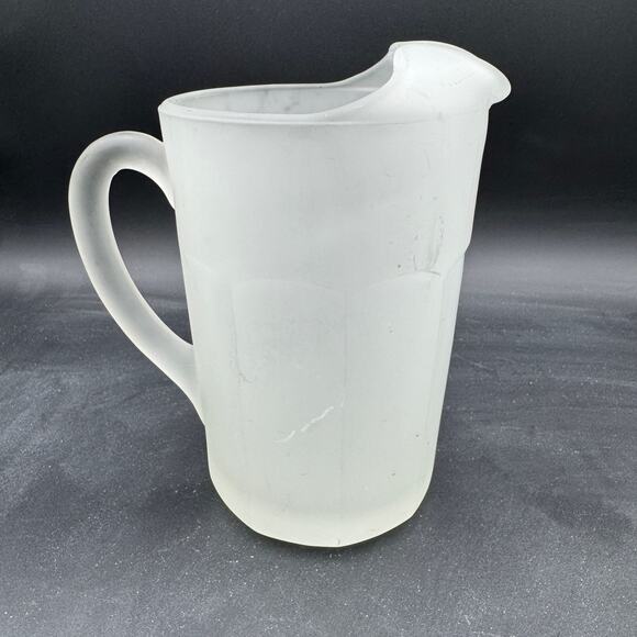 Vintage Hazel Atlas Satin Glass Pitcher - Picture 1 of 6